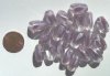 20 17x11mm Twisted Crystal Purple Nuggets